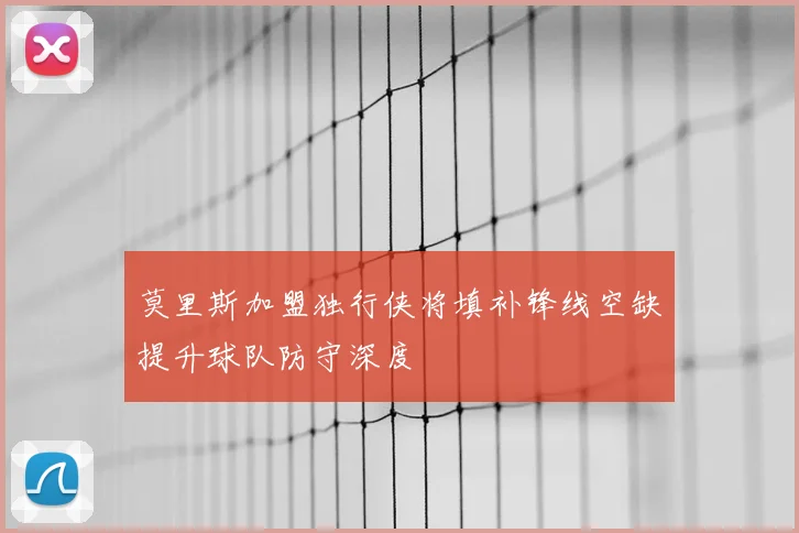 莫里斯加盟独行侠将填补锋线空缺提升球队防守深度