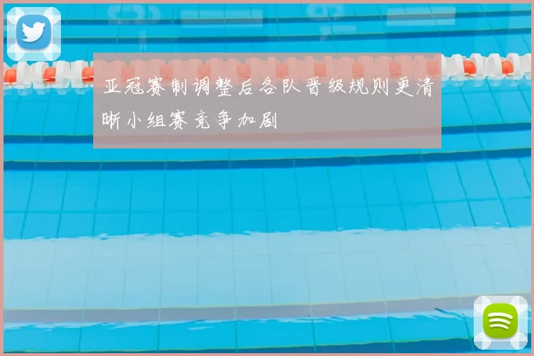 亚冠赛制调整后各队晋级规则更清晰小组赛竞争加剧
